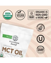 Sunwarrior Harvest Mct Oil Powder Coconut Derived Medium Chain Triglycerides, Non-gmo 300 Gram Pouch