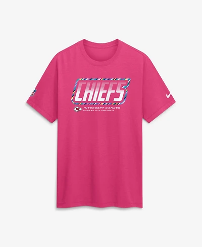 Nike Men's Pink Kansas City Chiefs 2026 Nfl Cruical Catch Sideline Dri-Fit T-Shirt