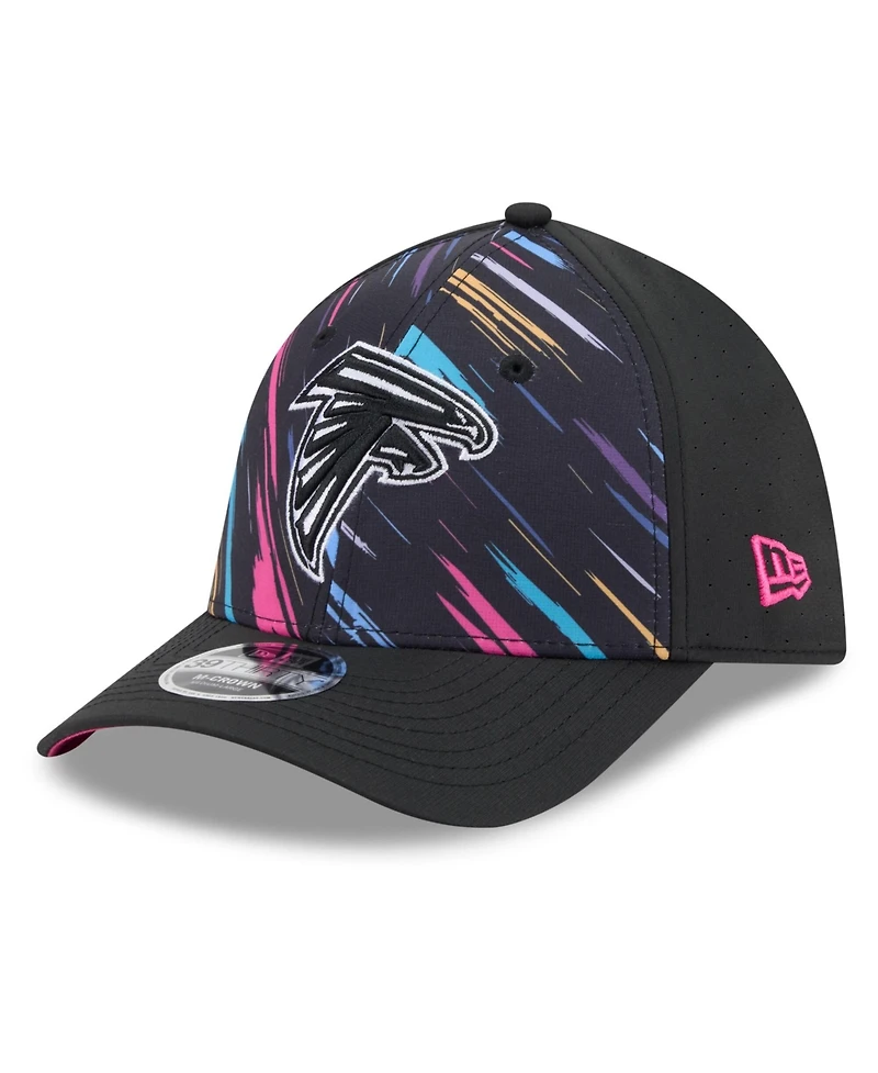New Era Men's Black Atlanta Falcons 2026 Nfl Cruical Catch 39THIRTY M-Crown Stretch Hat