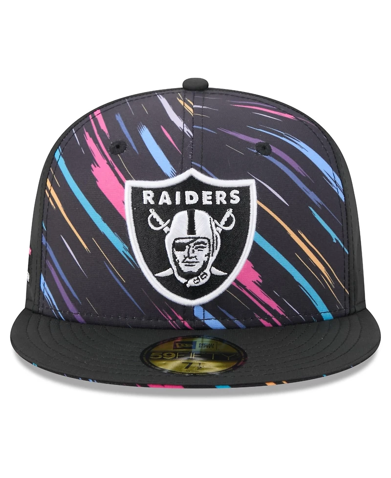 New Era Men's Black Las Vegas Raiders 2026 Nfl Cruical Catch 59FIFTY Fitted Hat