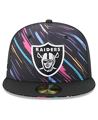 New Era Men's Black Las Vegas Raiders 2026 Nfl Cruical Catch 59FIFTY Fitted Hat