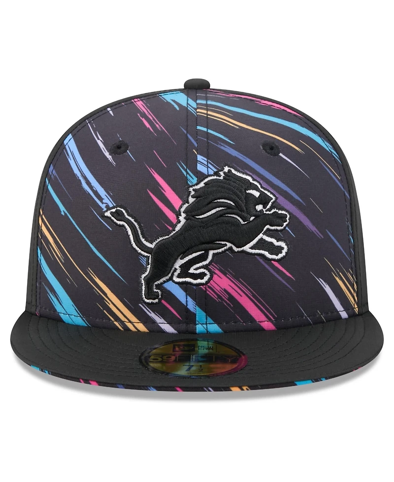 New Era Men's Black Detroit Lions 2026 Nfl Cruical Catch 59FIFTY Fitted Hat