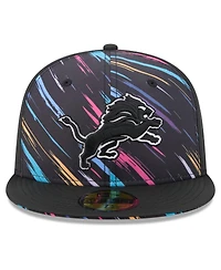 New Era Men's Black Detroit Lions 2026 Nfl Cruical Catch 59FIFTY Fitted Hat