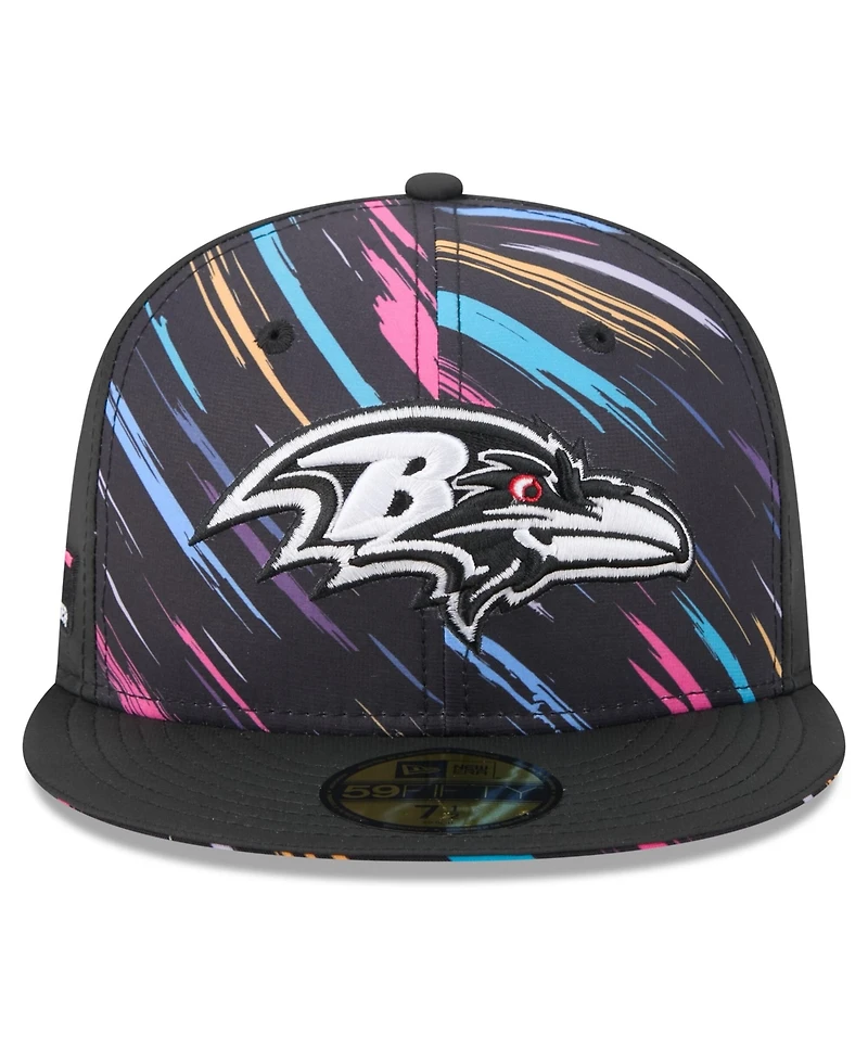 New Era Men's Black Baltimore Ravens 2026 Nfl Cruical Catch 59FIFTY Fitted Hat