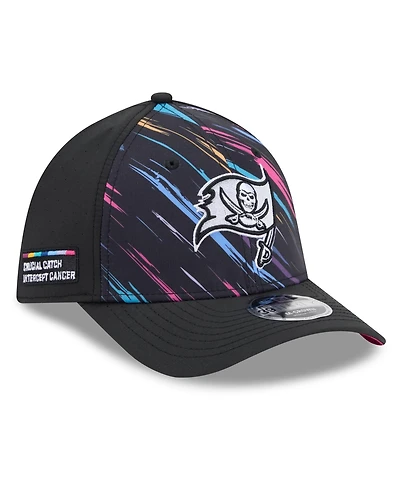 New Era Men's Black Tampa Bay Buccaneers 2026 Nfl Cruical Catch 39THIRTY M-Crown Stretch Hat