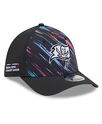 New Era Men's Black Tampa Bay Buccaneers 2026 Nfl Cruical Catch 39THIRTY M-Crown Stretch Hat