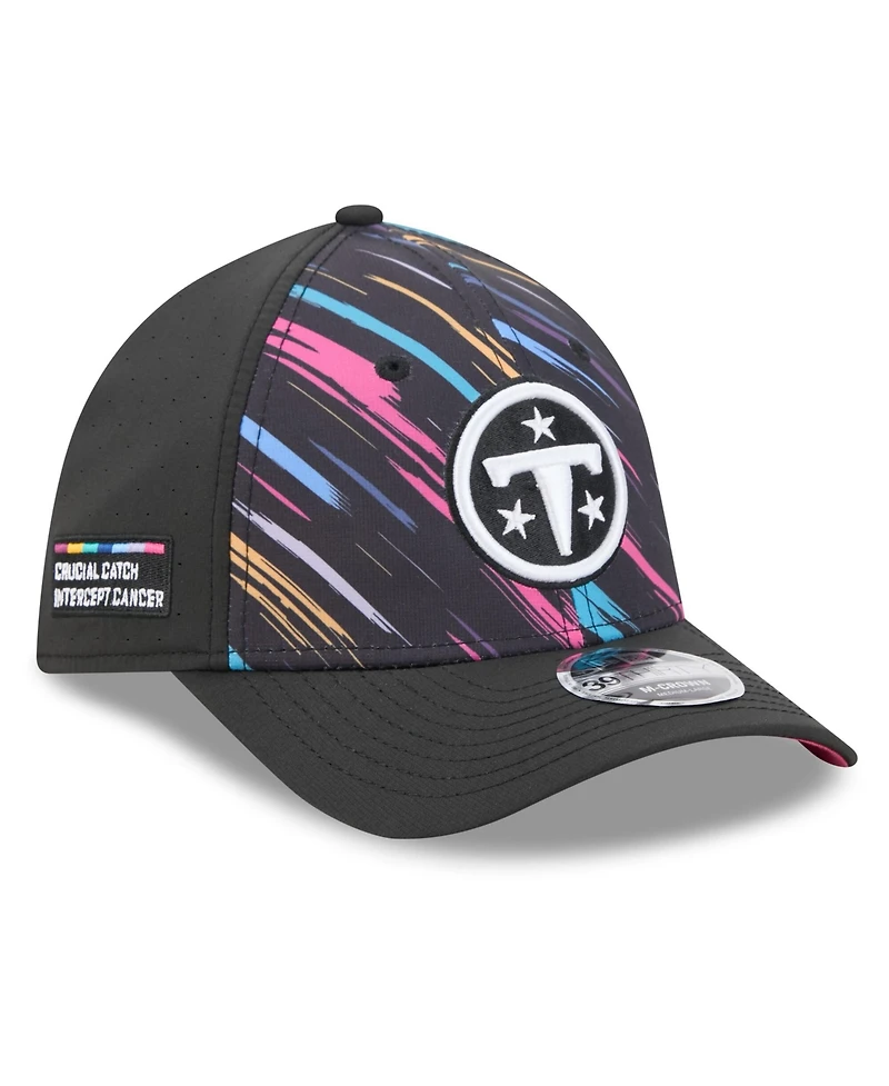 New Era Men's Black Tennessee Titans 2026 Nfl Cruical Catch 39THIRTY M-Crown Stretch Hat
