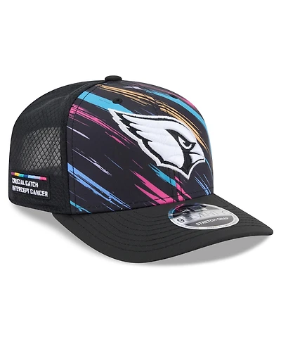 New Era Men's Black Arizona Cardinals 2026 Nfl Cruical Catch 9SEVENTY Adjustable Trucker Hat