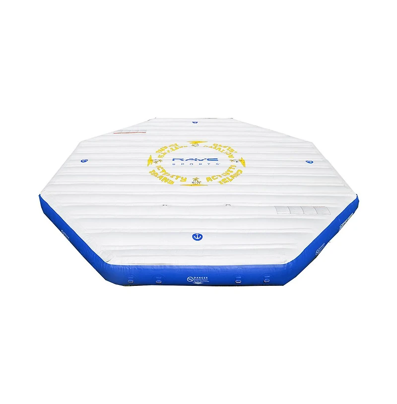 Rave Splash Trax Activity Island St Floating Activity Center, Up to 20 Users, Ages 12+
