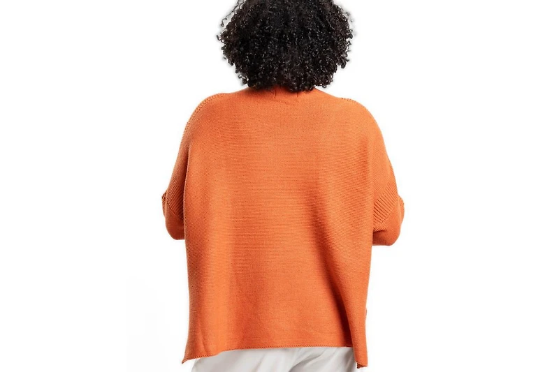 Caldwell Collection Women's Lori Turtleneck High-Low 3/4-Sleeve Sweater