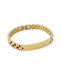 Steve Madden Link & Chain Stainless Steel Cubic Zirconia Watch Strap