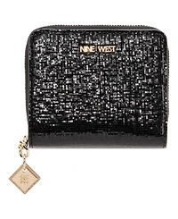 Nine West Kristina Metallic Zip Around Wallet