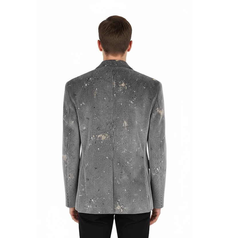 Pcfg Men's Cotton Velvet Tailored Blazer