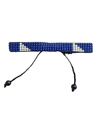 Sawa Sawa Peace and Nourishment Bracelet in Blue with White Detail