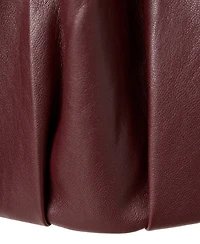 Mango Women's Faux Leather Funnel Neck Oversized Jacket