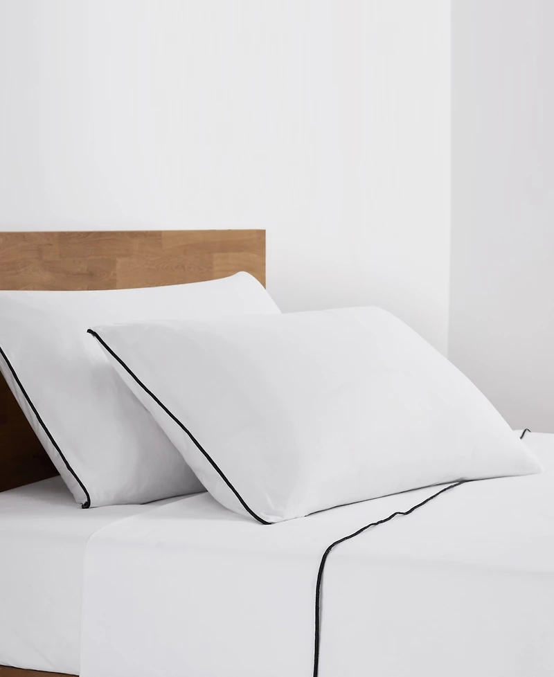 Brooklyn Loom Merrowed Edge 200-Thread Count Cotton 4-Piece Sheet Set