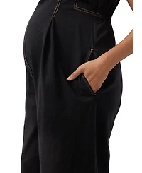 Ingrid + Isabel Women's Zip Front Drapey Denim Jumpsuit