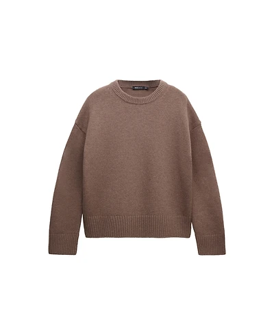 Mango Women's Selection Crewneck Wool-Blend Sweater