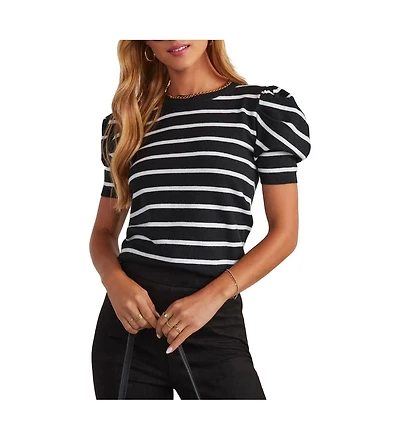 Gallery Seven Women's Trendy Puff Sleeve Knit Top