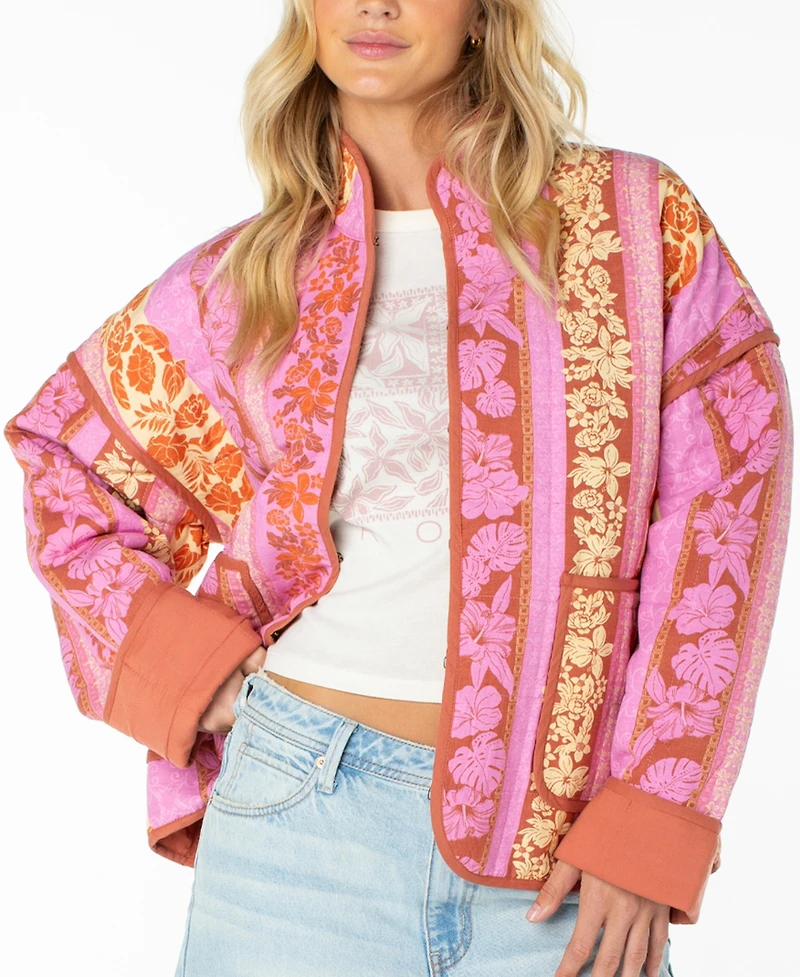 Roxy Women's Solana Lightweight Floral Quilted Jacket
