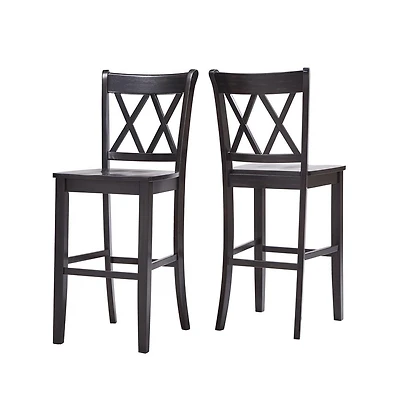 iNSPIRE Q Lea Cross Back Bar Stool (Set of 2)