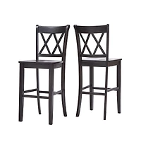 iNSPIRE Q Lea Cross Back Bar Stool (Set of 2)
