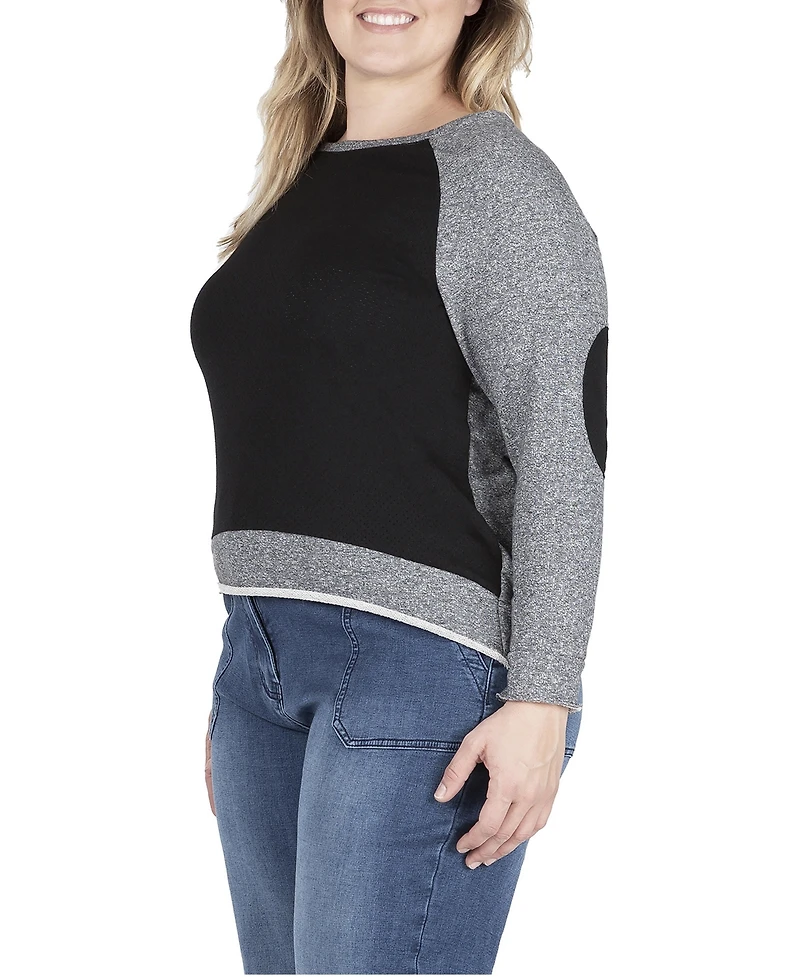 Standards & Practices Plus Neesa French Terry Raglan Sleeve Crewneck Top