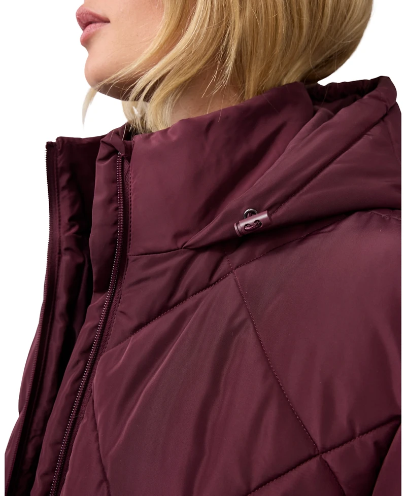 Ingrid + Isabel Maternity Grow-with-You Quilted Hooded Puffer Jacket