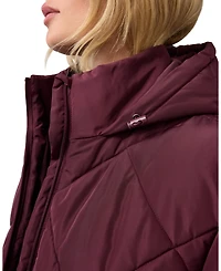 Ingrid + Isabel Maternity Grow-with-You Quilted Hooded Puffer Jacket