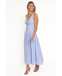 Petal and Pup Women's Vanessa V-Neck Striped Maxi Dress
