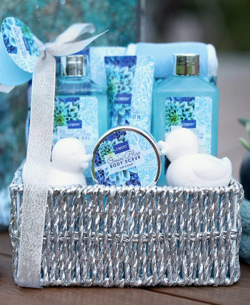 Lovery 9 Piece Home Spa Ocean Bliss Body Care Gift Set