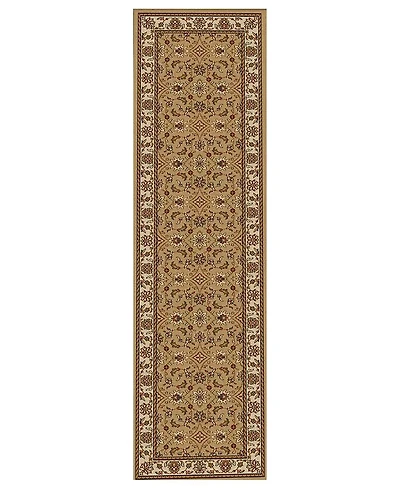 Closeout! Km Home 1592/1074/Beige Pesaro Beige 2'2" x 7'7" Runner Rug