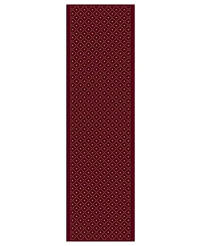 Closeout! Km Home 782/1714/Red Pesaro Red 2'2" x 7'7" Runner Rug