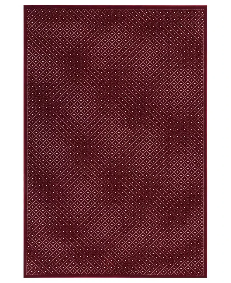 Closeout! Km Home 782/1711/Red Pesaro Red 5'5" x 7'7" Area Rug