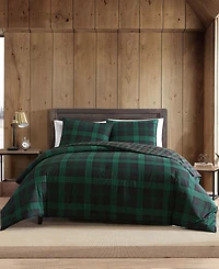 Eddie Bauer Woodland Tartan Green Duvet Cover Set