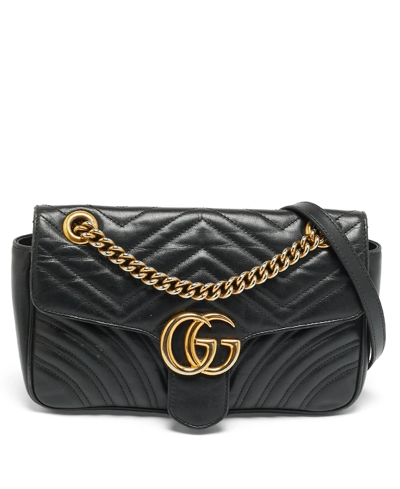 Pre-Owned Gucci Gg Marmont Medium Matelasse Leather Shoulder Bag