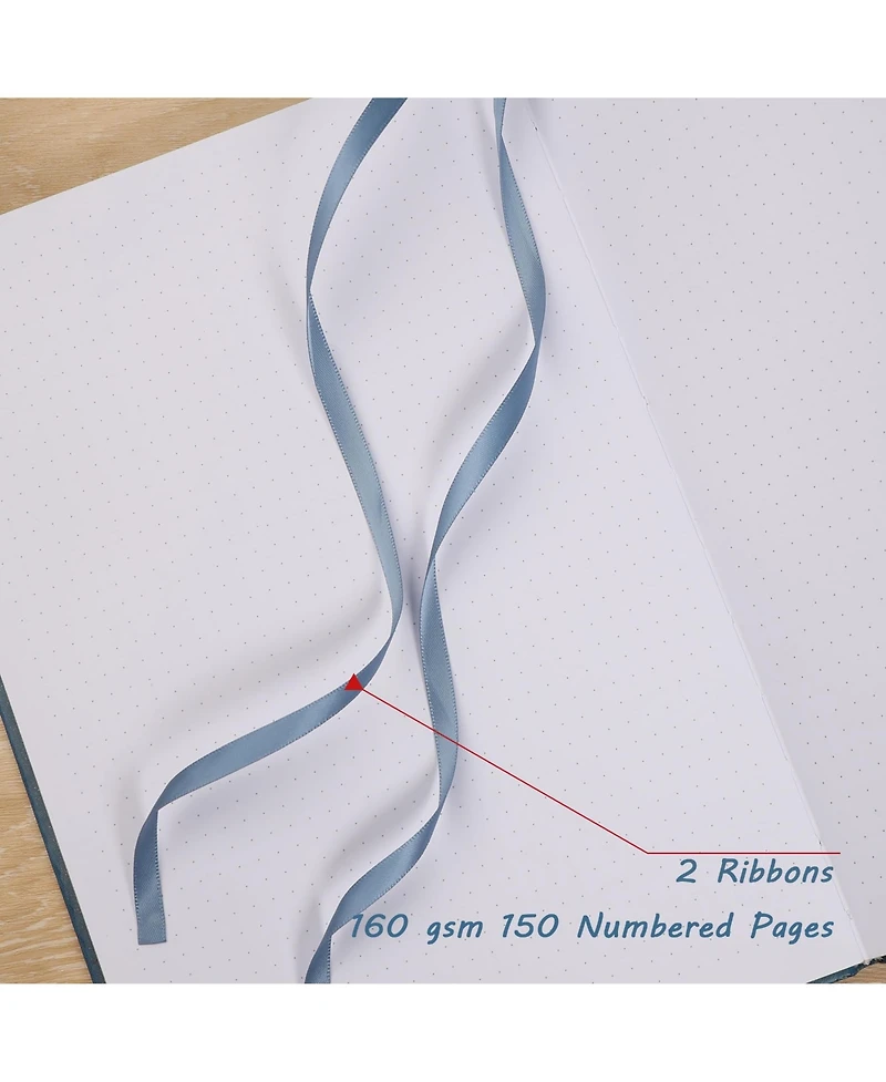 Danrong B5 Lined Journal Hardcover 230 Numbered Pages College Ruled Thick Paper Writing Notebook