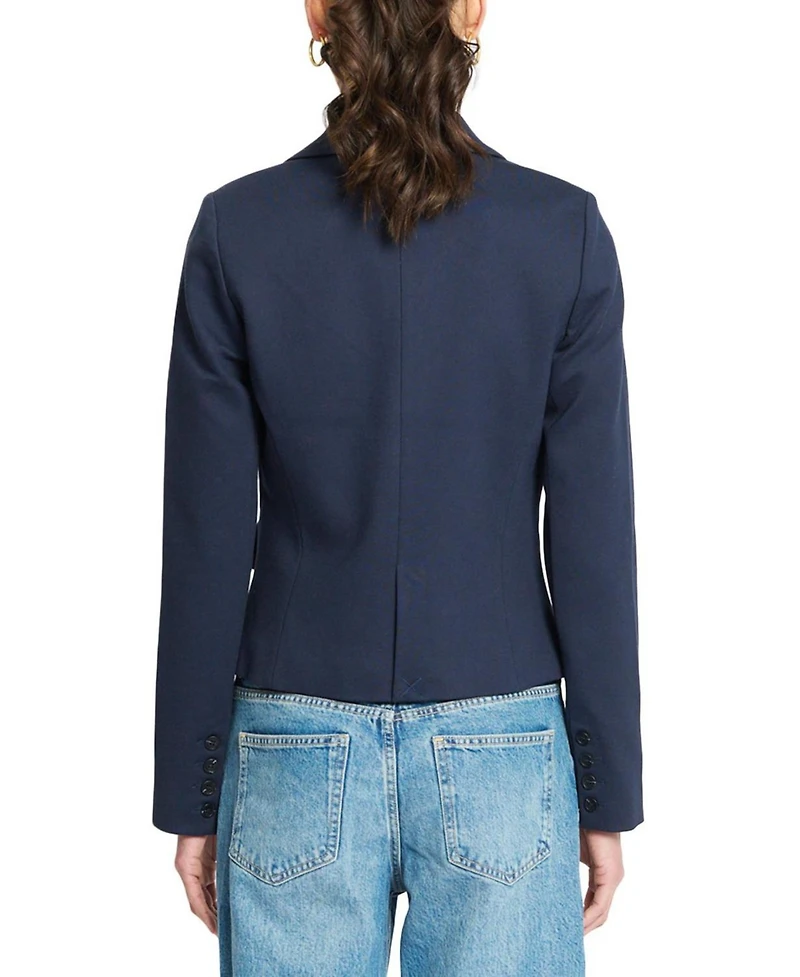 Central Park West Women's Astrid Argyle Sweater Dickey Jacket Blazer