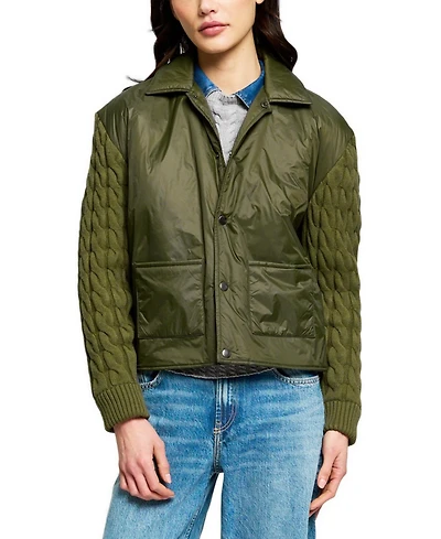 Central Park West Women's Hudson Nylon Sweater Jacket