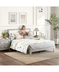 Slickblue Full Size Bed Frame with Sturdy Platform Design for Bedroom