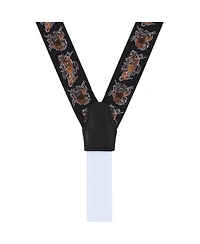 Trafalgar Men's Bengali Crouching Tiger Silk Novelty Button End Suspenders