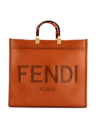 Pre-Owned Fendi Large Sunshine Shopper Tote Leather