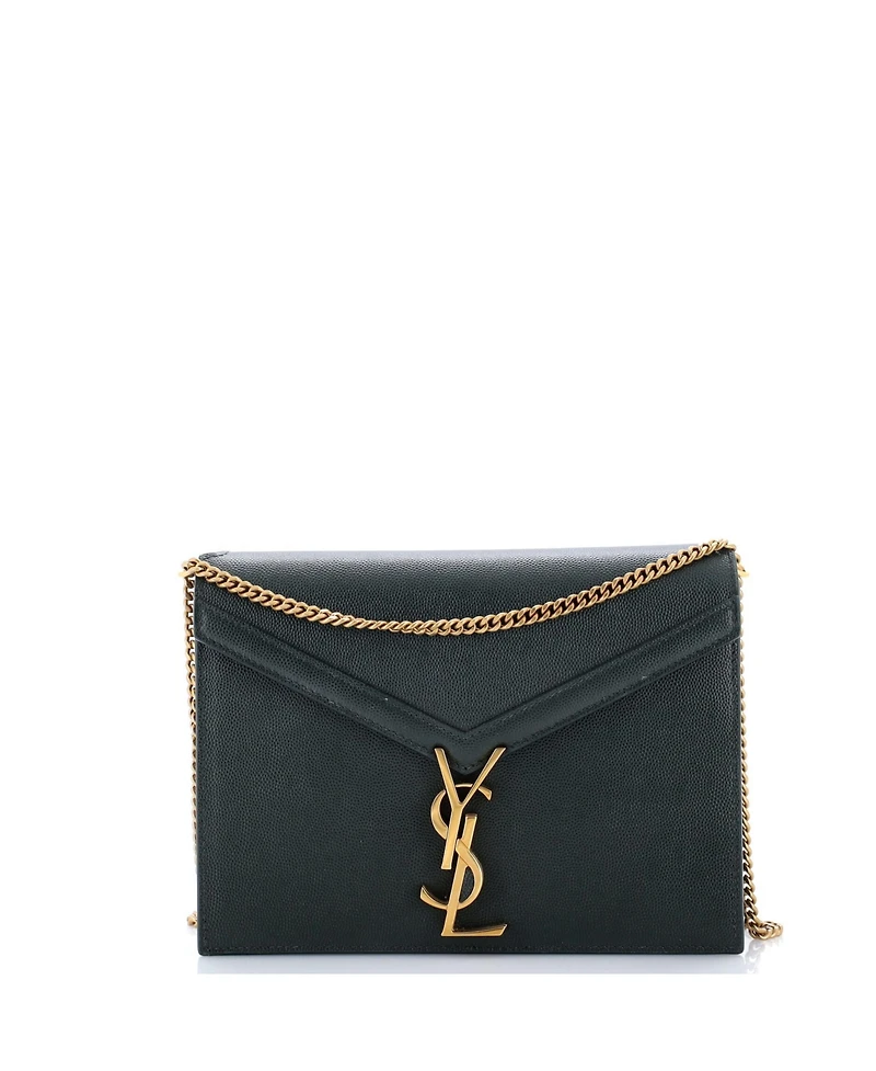 Pre-Owned Saint Laurent Cassandra Small Leather Chain Shoulder Bag