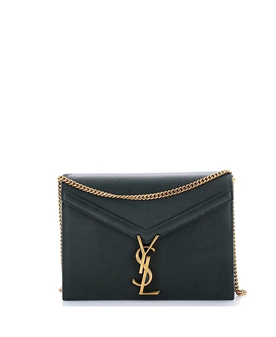 Pre-Owned Saint Laurent Cassandra Small Leather Chain Shoulder Bag