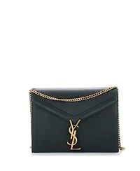 Pre-Owned Saint Laurent Cassandra Small Leather Chain Shoulder Bag