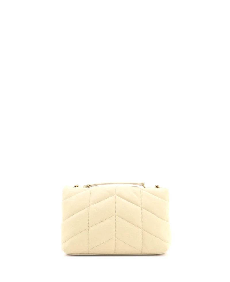 Pre-Owned Saint Laurent Mini Loulou Puffer Shoulder Bag Quilted Canvas