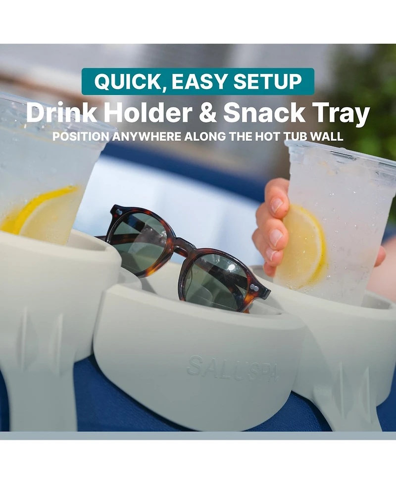 Bestway SaluSpa Drink Holder, Cup Holder with Tray for Inflatable Hot Tub and Spa