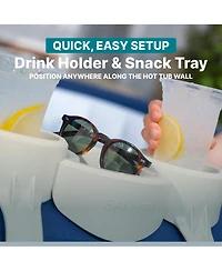 Bestway SaluSpa Drink Holder, Cup Holder with Tray for Inflatable Hot Tub and Spa