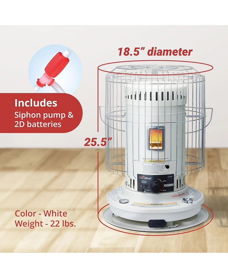 Sengoku KeroHeat 23,500 Btu Indoor Outdoor Convection Kerosene Heater, 2 Pack