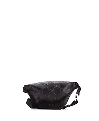 Pre-Owned Gucci Small Gg Embossed Perforated-Leather Adjustable-Strap Belt Bag